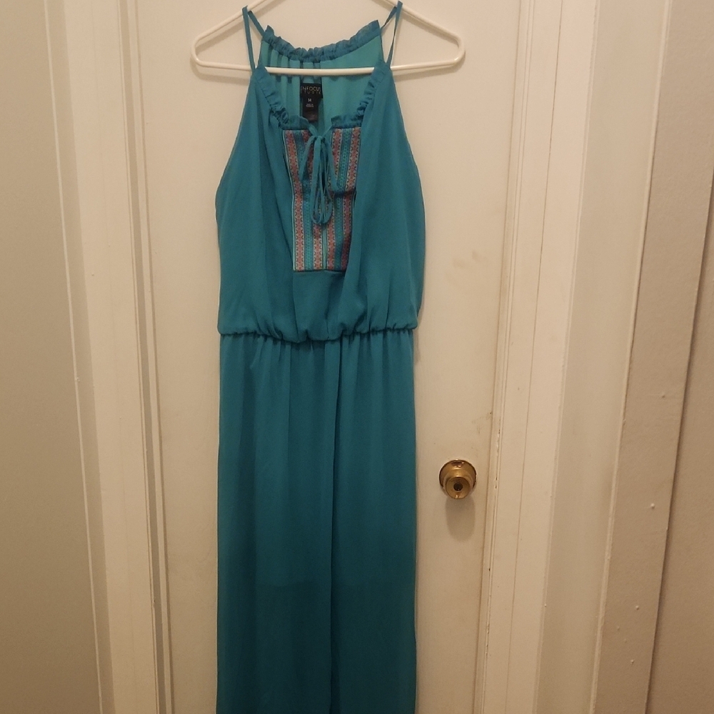 Enfocus Studio Teal Maxi Dress